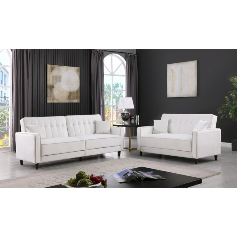 Latitude Run® 2 Piece Velvet Living Room Set Wayfair Canada